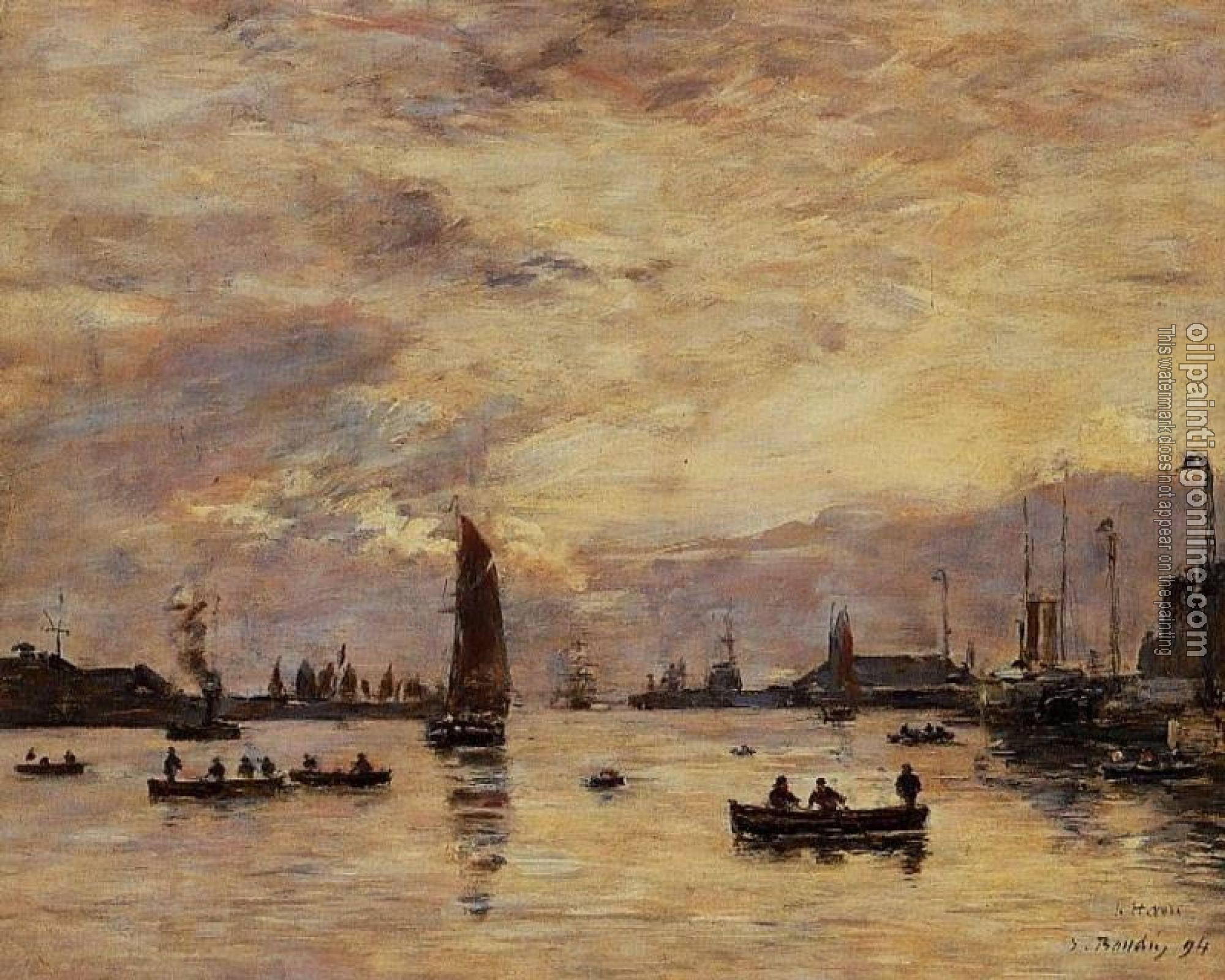 Boudin, Eugene - Le Havre, L'Avant Port